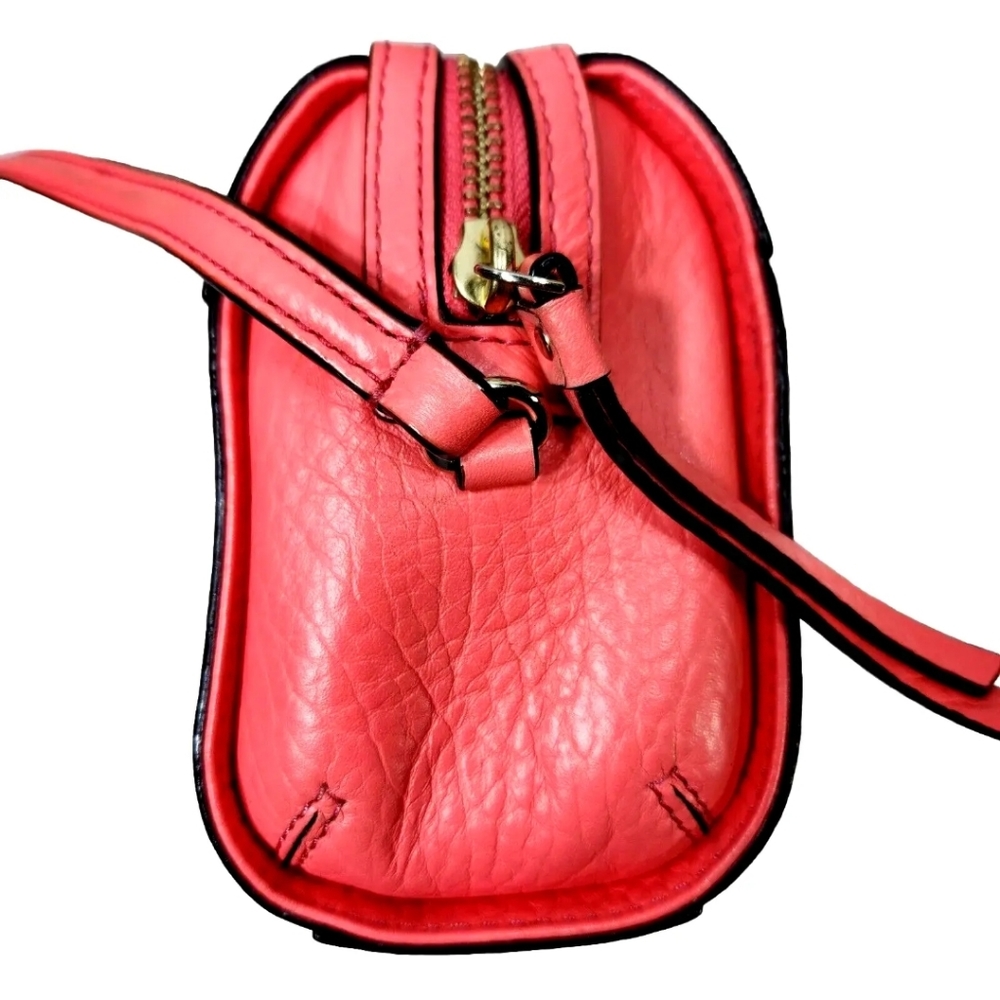 KATE SPADE Perri Lane Bubbles Leather Crossbody Bag $338 Coral Pink - Picture 8 of 16